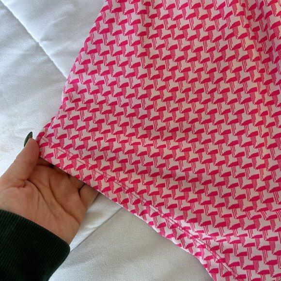 NiVO Golf Tennis Hike Walk Shorts Womens Medium M Pink White Geometric Gym Yoga - Picture 8 of 8